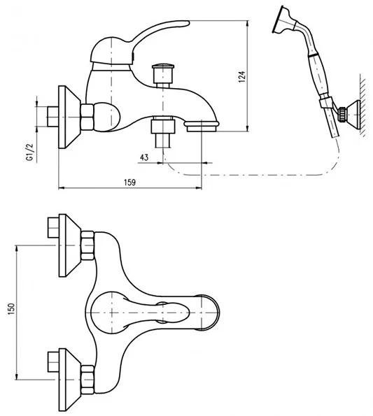 Смеситель Rav Slezak Labe L054.5/2Z золотистый купить,175465