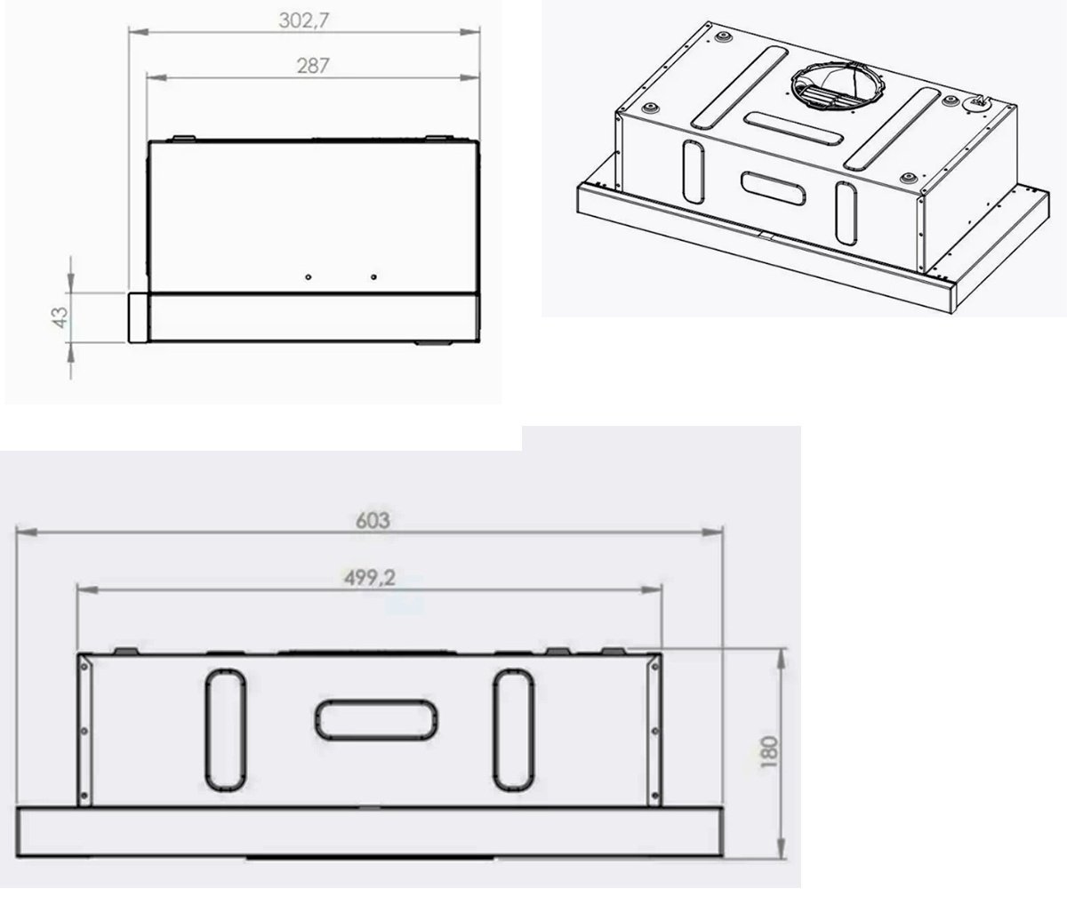 Вытяжка HAUSLER DS6-905 S черный купить,0