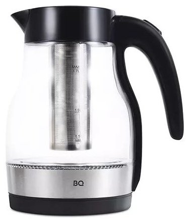 Электрочайник BQ KT2046G черный, серебристый