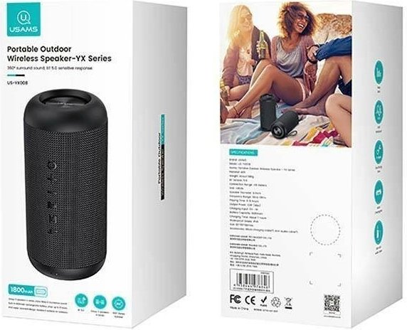 Портативная колонка Usams US YX008 черный - ForteMarket Портативная колонка Usams US YX008 черный купить,0