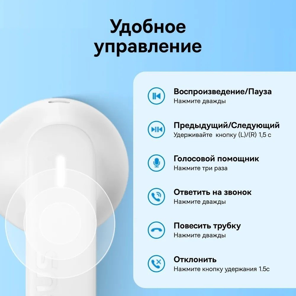 Наушники Baseus Bowie E16 белый купить,NaN