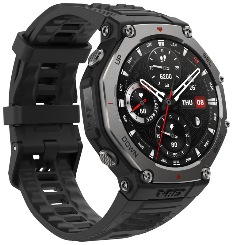 Смарт-часы Amazfit T-Rex 3 49 мм черный купить,NaN