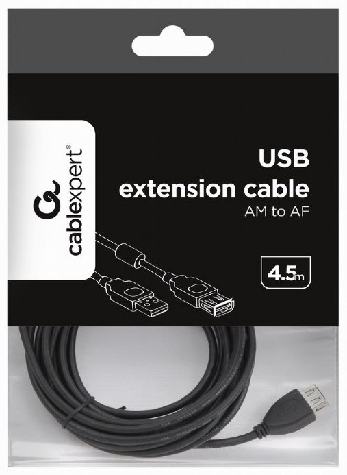 Кабель Cablexpert USB 2.0 A - USB 2.0 A 4.5 м CCF-USB2-AMAF-15 - ForteMarket Кабель Cablexpert USB 2.0 A - USB 2.0 A 4.5 м CCF-USB2-AMAF-15 купить,0
