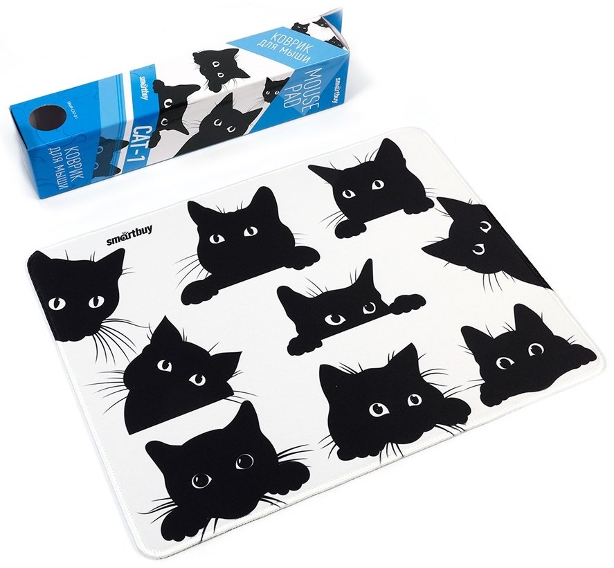 Коврик для мыши Smartbuy Cat-1 360x270x3 рисунок - ForteMarket Коврик для мыши Smartbuy Cat-1 360x270x3 рисунок купить,0