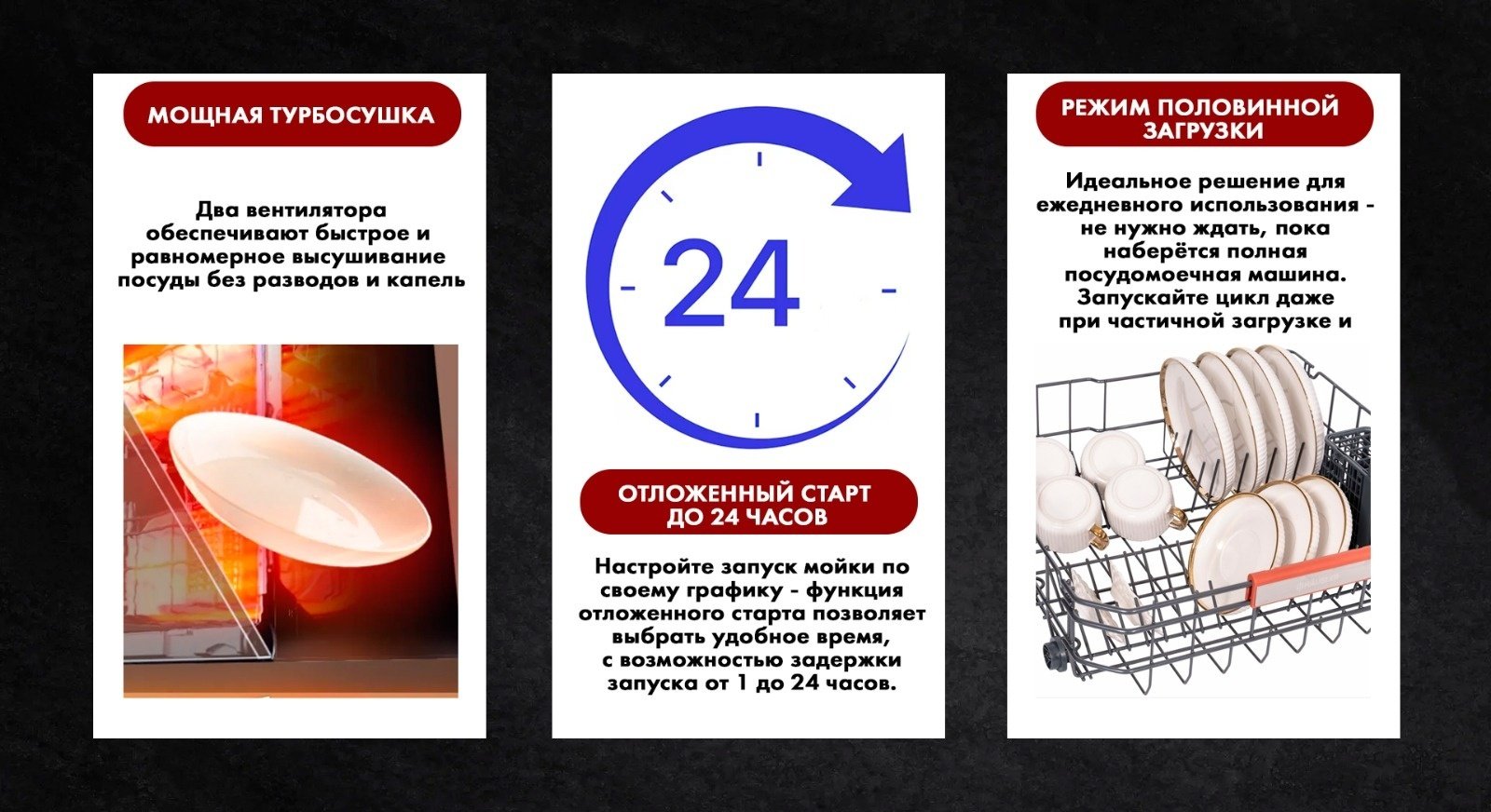 Посудомоечная машина HAUSLER DW14-FS15PWBL белый купить,0