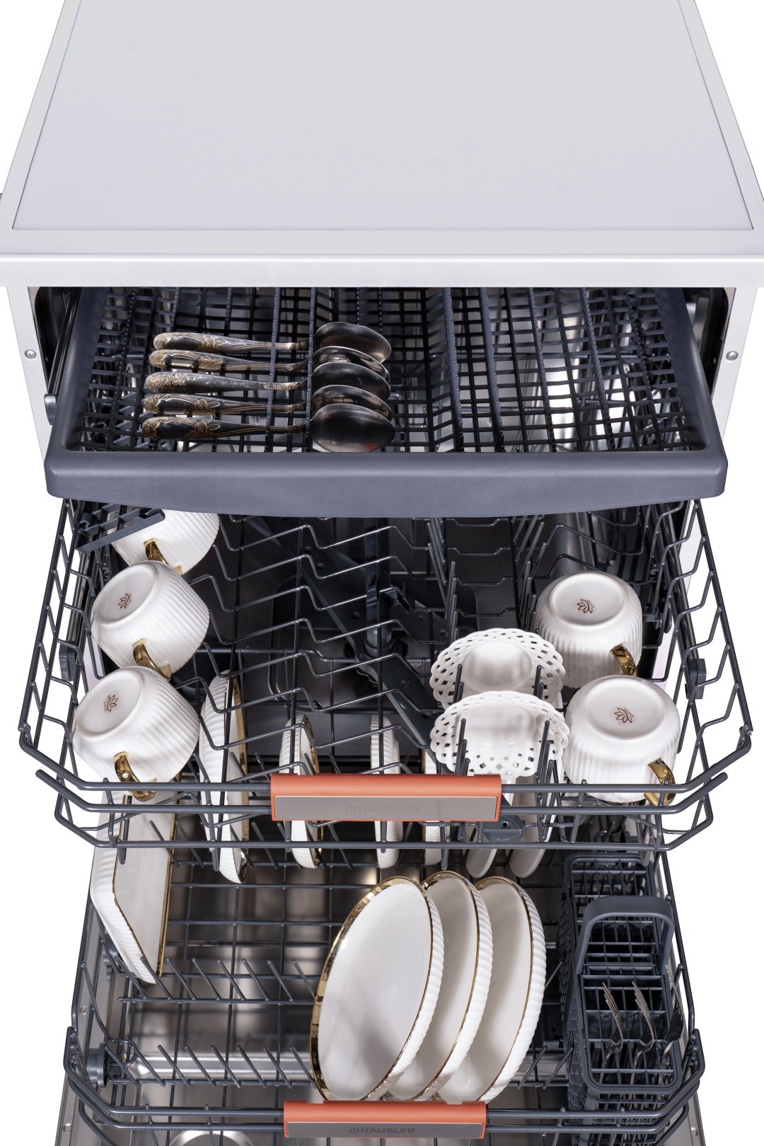Посудомоечная машина HAUSLER DW14-FS15PWBL белый купить,0