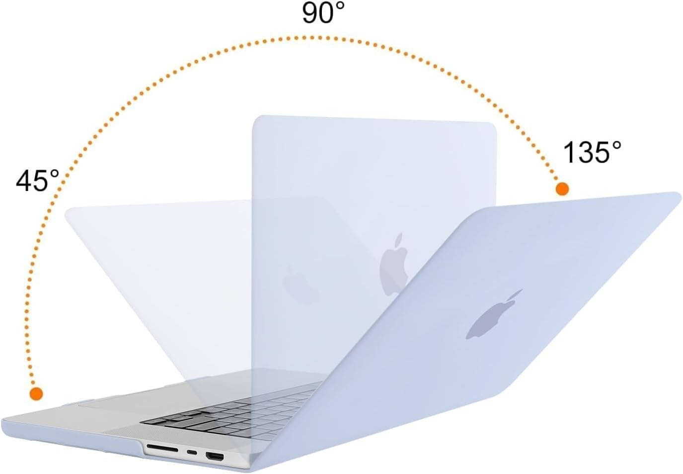 Чехол Hardshell Case Кейc на MacBook Pro 16.2″ HCS55 A3403/A3186/A2991/A2780/A2485 Голубой до 16.2" голубой купить,0