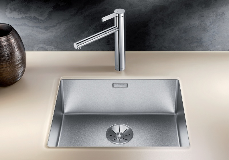 Кухонная мойка Blanco Claron 500-U Durinox 523386 серебристая купить,0