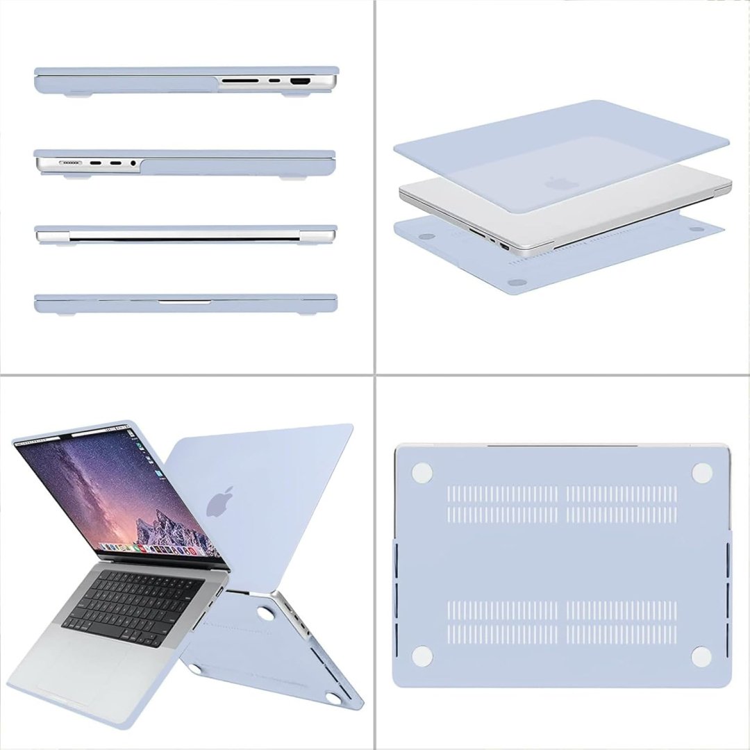 Чехол Hardshell Case Кейc на MacBook Pro 16.2″ HCS55 A3403/A3186/A2991/A2780/A2485 Голубой до 16.2" голубой купить,0