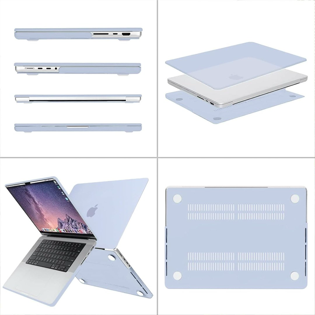Чехол Hardshell Case Кейc на MacBook Pro 16.2″ HCS55 A3403/A3186/A2991/A2780/A2485 Голубой до 16.2" голубой купить,NaN
