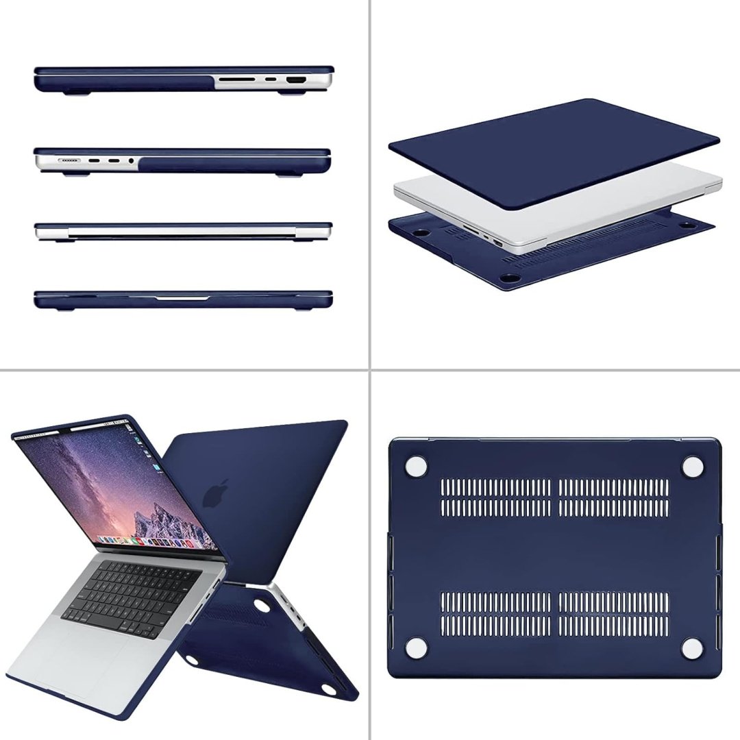 Чехол Чехол на MacBook Pro 16.2″ HCS54 A3403/A3186/A2991/A2780/A2485 Темно-синий до 16.2" синий купить,0