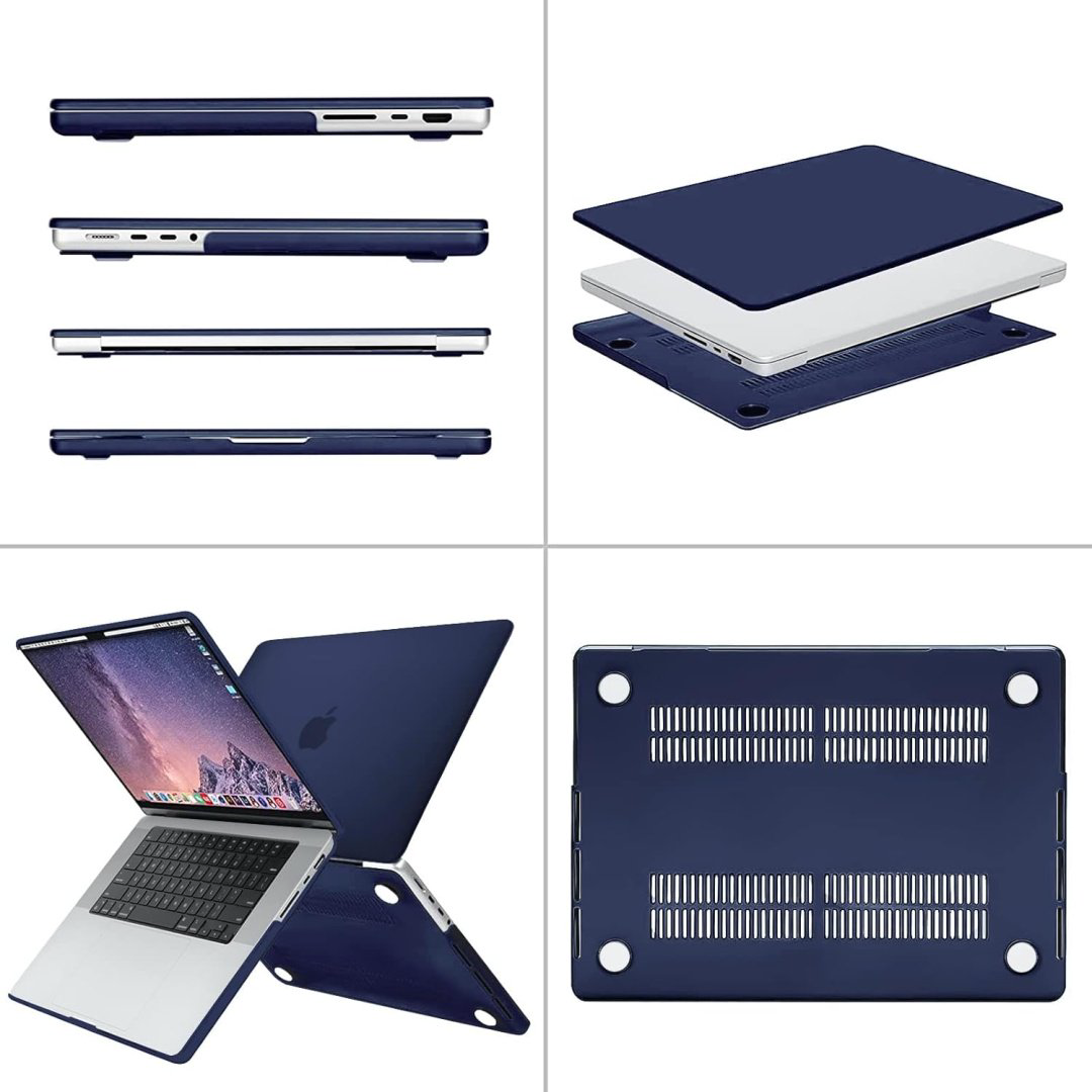Чехол Чехол на MacBook Pro 16.2″ HCS54 A3403/A3186/A2991/A2780/A2485 Темно-синий до 16.2" синий купить,NaN