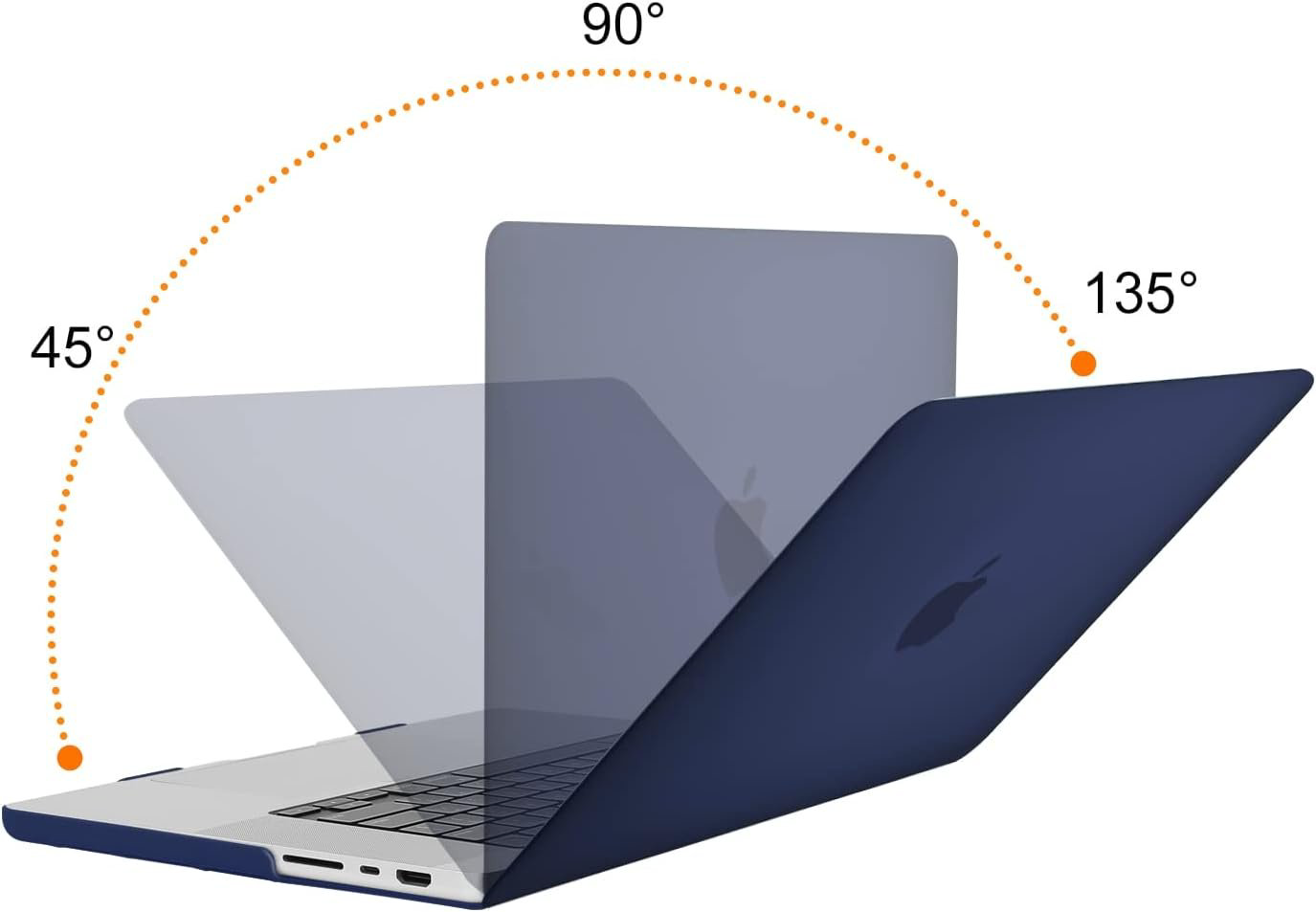 Чехол Чехол на MacBook Pro 16.2″ HCS54 A3403/A3186/A2991/A2780/A2485 Темно-синий до 16.2" синий купить,NaN