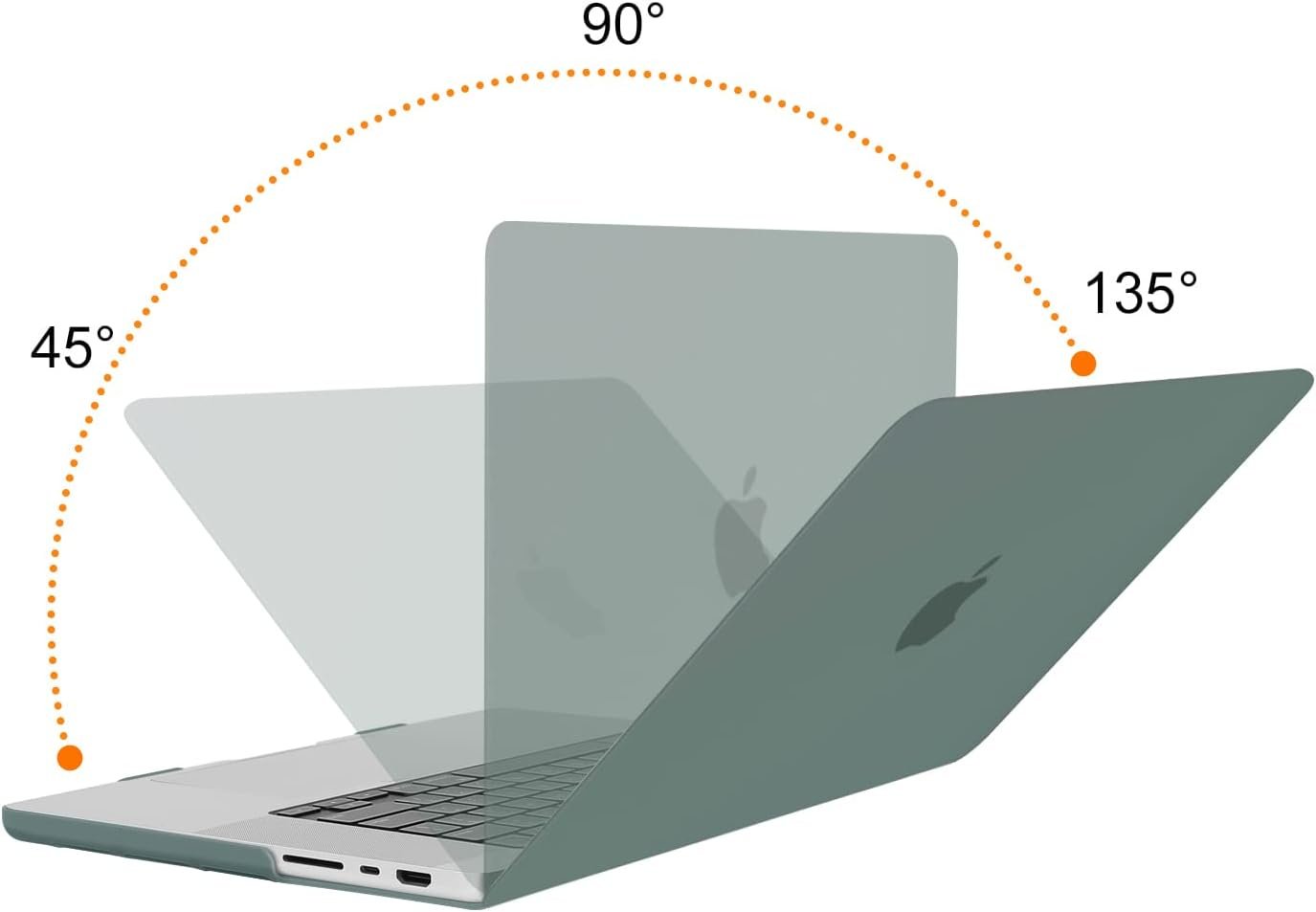 Чехол Чехол на MacBook Pro 16.2″ HCS56 A3403/A3186/A2991/A2780/A2485 Темно-зеленый до 16.2" зеленый купить,0