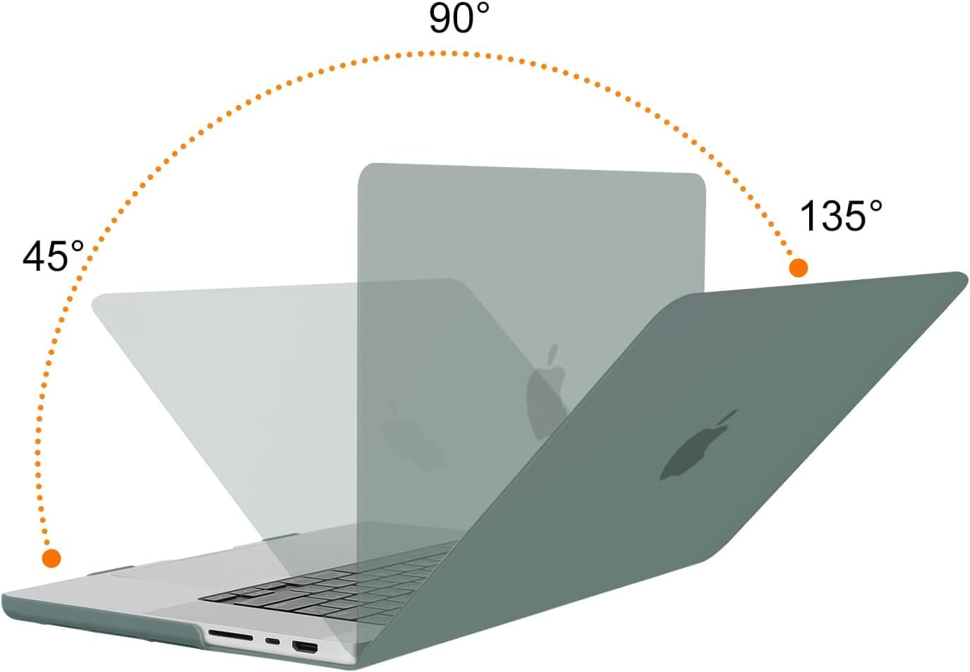Чехол Чехол на MacBook Pro 16.2″ HCS56 A3403/A3186/A2991/A2780/A2485 Темно-зеленый до 16.2" зеленый купить,NaN