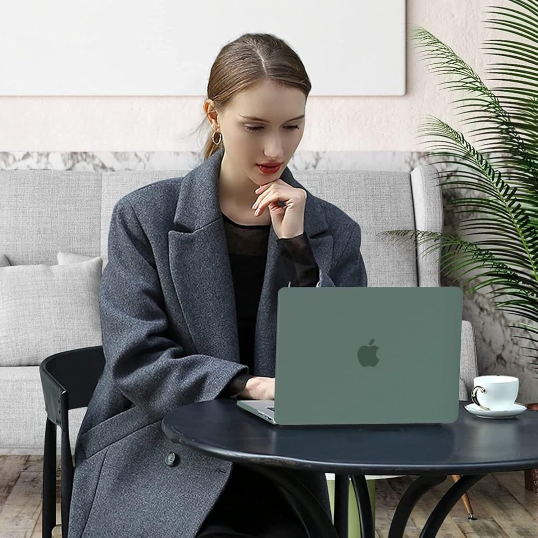 Чехол Чехол на MacBook Pro 16.2″ HCS56 A3403/A3186/A2991/A2780/A2485 Темно-зеленый до 16.2" зеленый купить,NaN