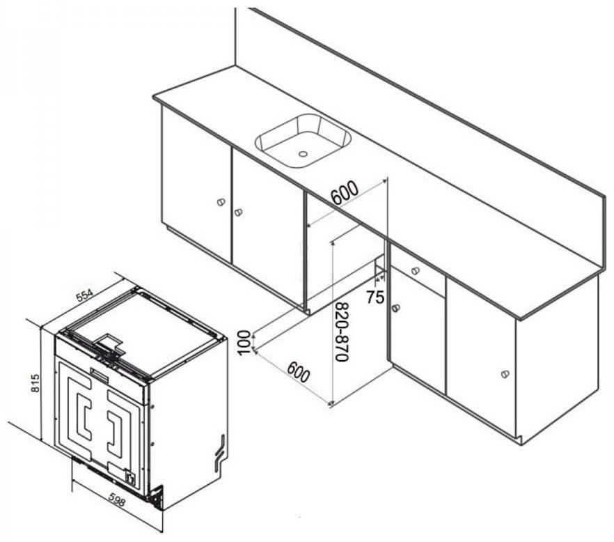 Посудомоечная машина HAUSLER DW14-FS8PIV стальной - ForteMarket Посудомоечная машина HAUSLER DW14-FS8PIV стальной купить,0