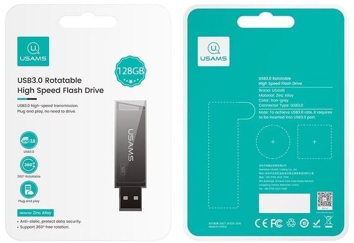 USB Flash карта Usams ZB197UP01 128 Гб - ForteMarket USB Flash карта Usams ZB197UP01 128 Гб купить,0