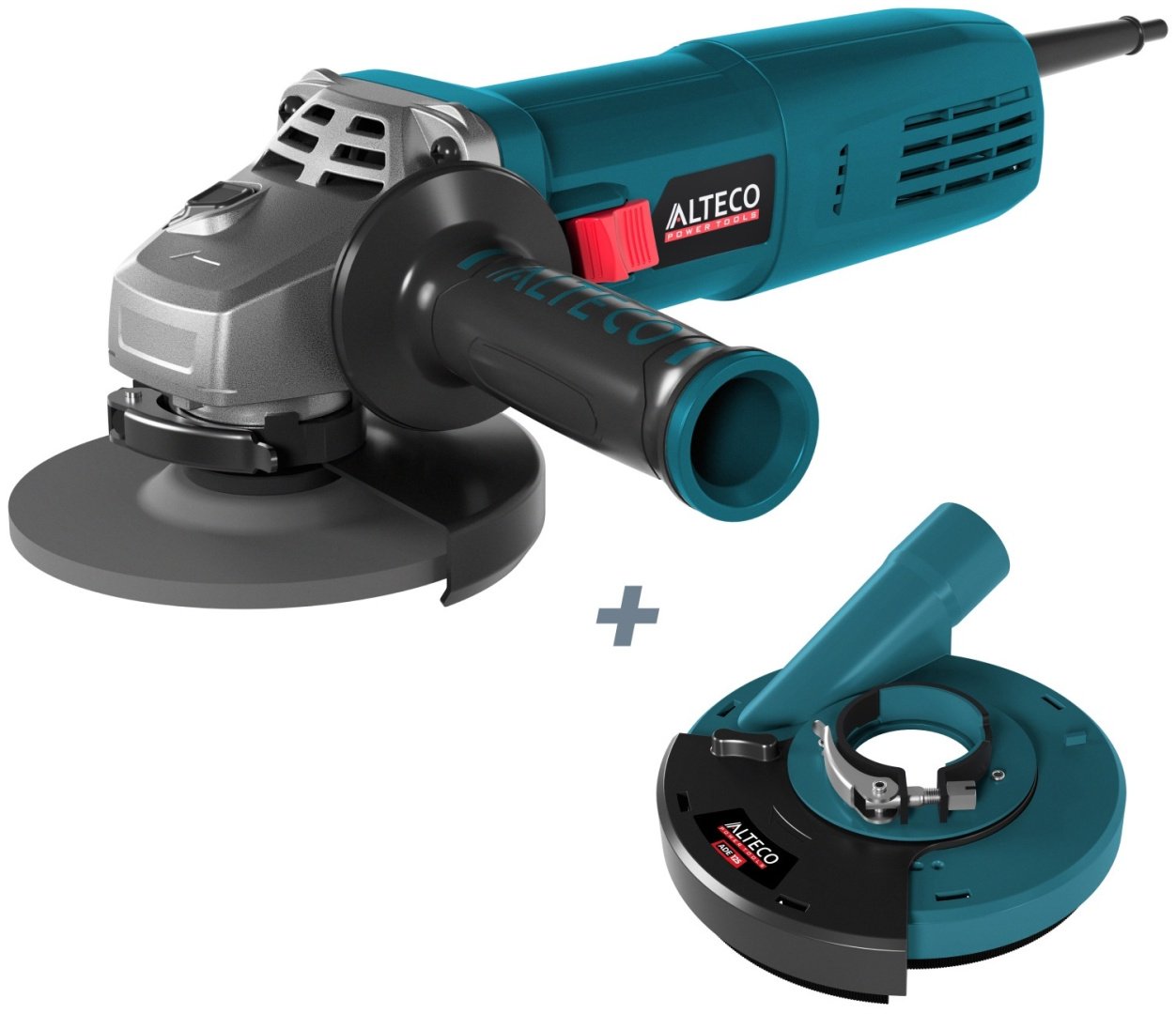 Шлифмашина угловая ALTECO AG 1400-125 ECS + кожух для пылеудаления ADE 125 68946