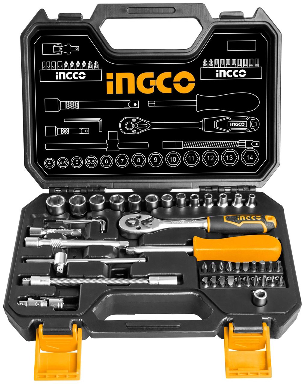 Набор универсальный 45 в 1 INGCO HKTS14451