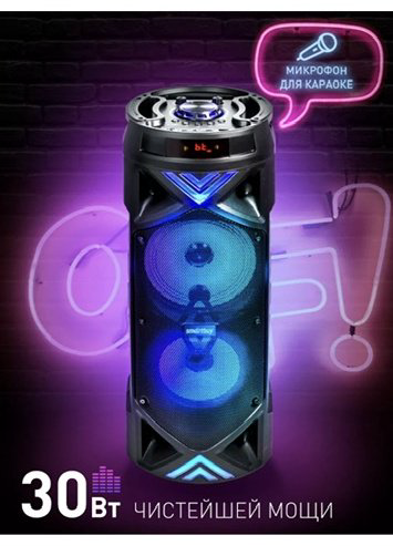 Портативная колонка Smartbuy SBS-1001 черный купить,NaN