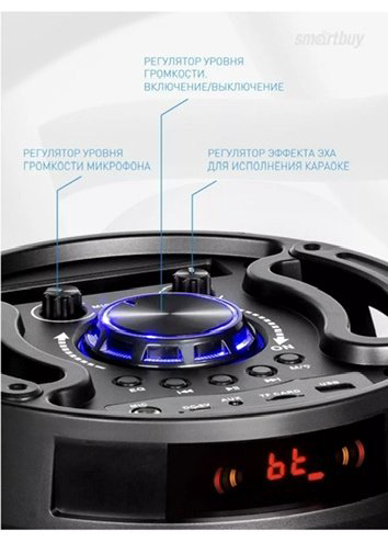 Портативная колонка Smartbuy SBS-1001 черный купить,NaN