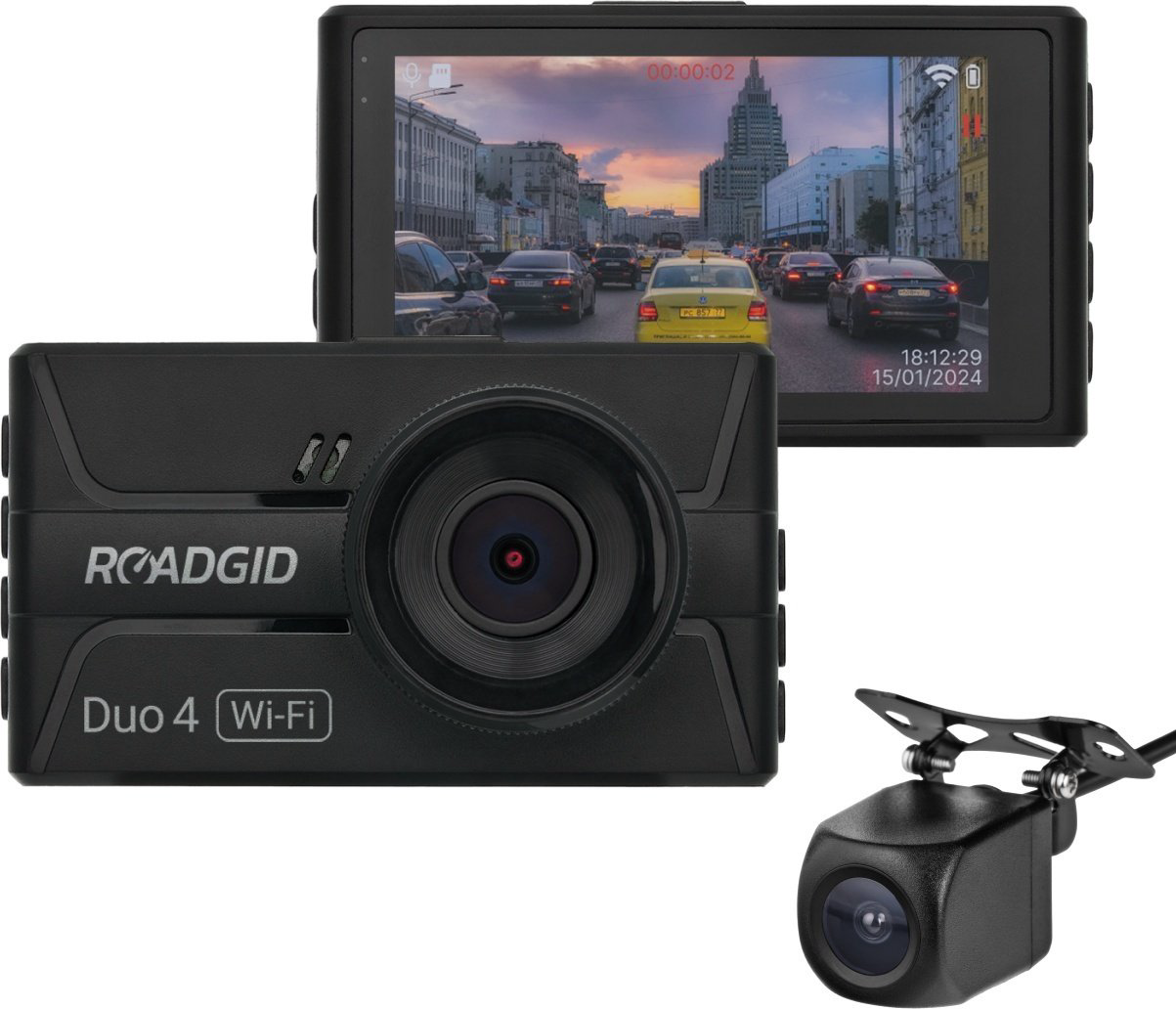 Видеорегистратор Roadgid Duo 4 черный купить,NaN
