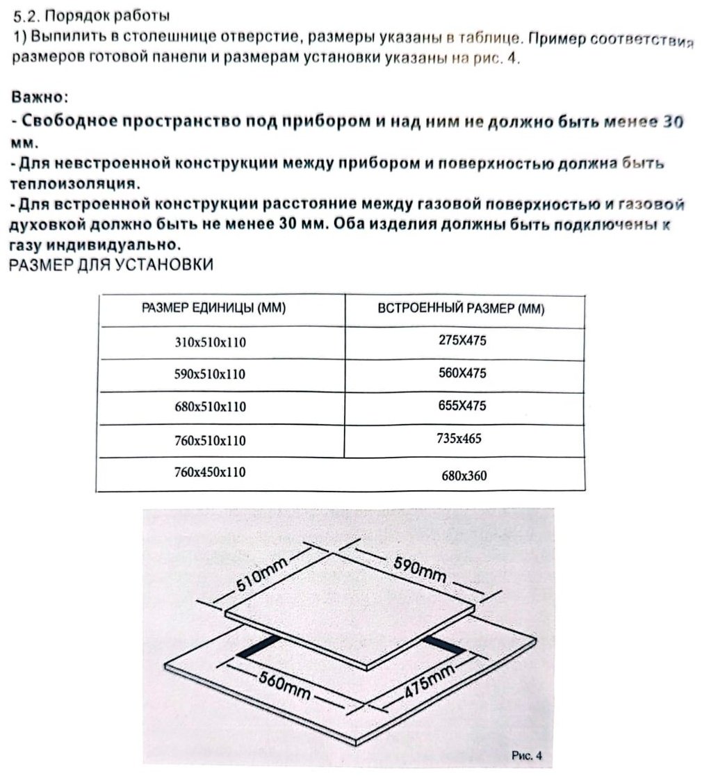Варочная поверхность HAUSLER HLS-S4BLGT1 черный купить,0