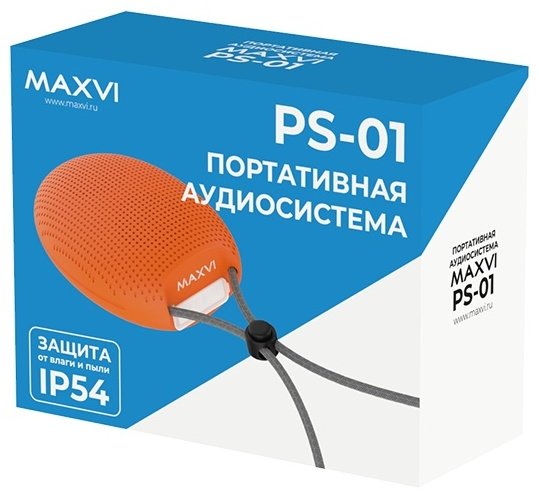 Портативная колонка MAXVI PS-01 оранжевый купить,NaN