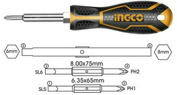 INGCO AKISD0608 6 предметов