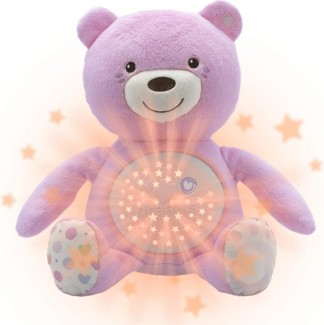 Chicco ночник Мишка, ткань, пластик купить,NaN