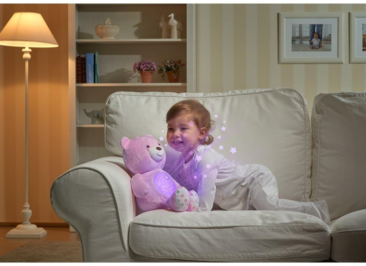 Chicco ночник Мишка, ткань, пластик купить,NaN