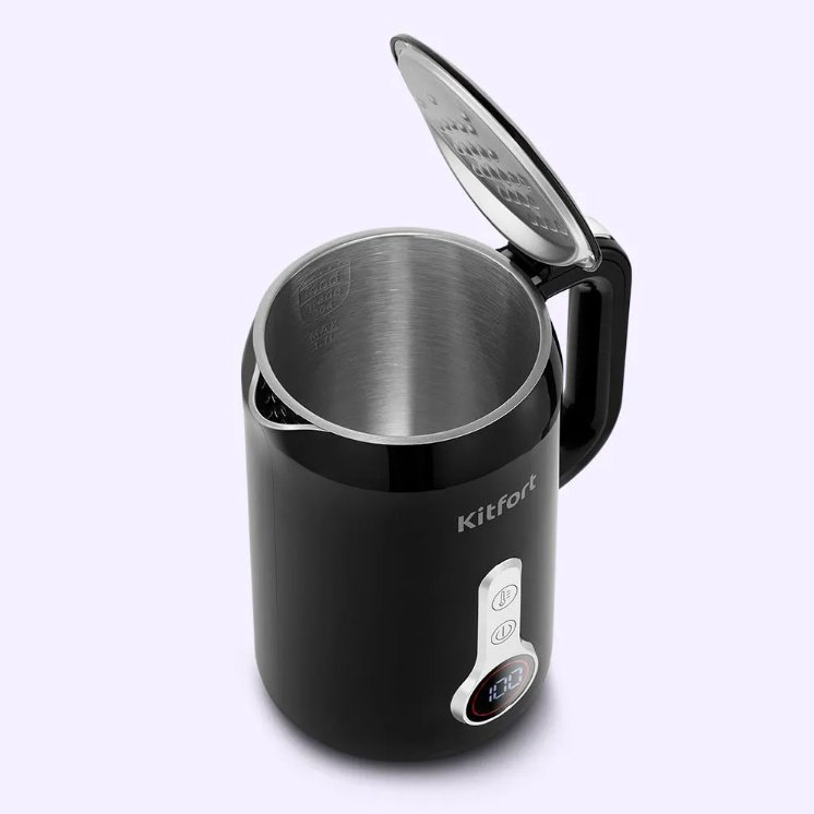Электрочайник Kitfort KT-6701 черный, стальной, серый, серебристый - ForteMarket Электрочайник Kitfort KT-6701 черный, стальной, серый, серебристый купить,19690
