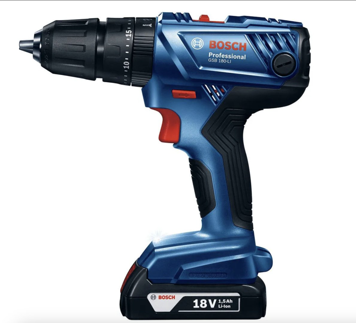 Аккумуляторная ударная дрель-шуруповерт Bosch Professional GSB 180-LI, 06019F8307 купить,NaN