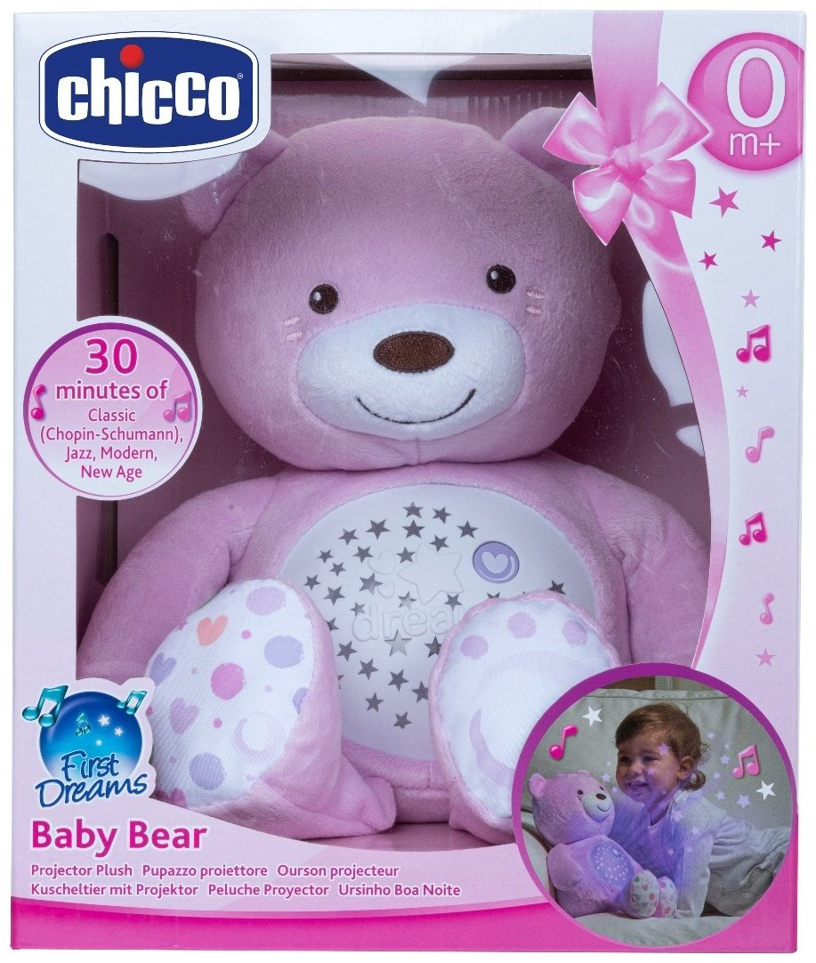 Chicco ночник Мишка, ткань, пластик купить,NaN