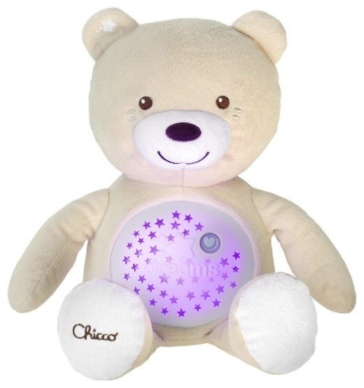 Chicco ночник Мишка, ткань, пластик купить,0
