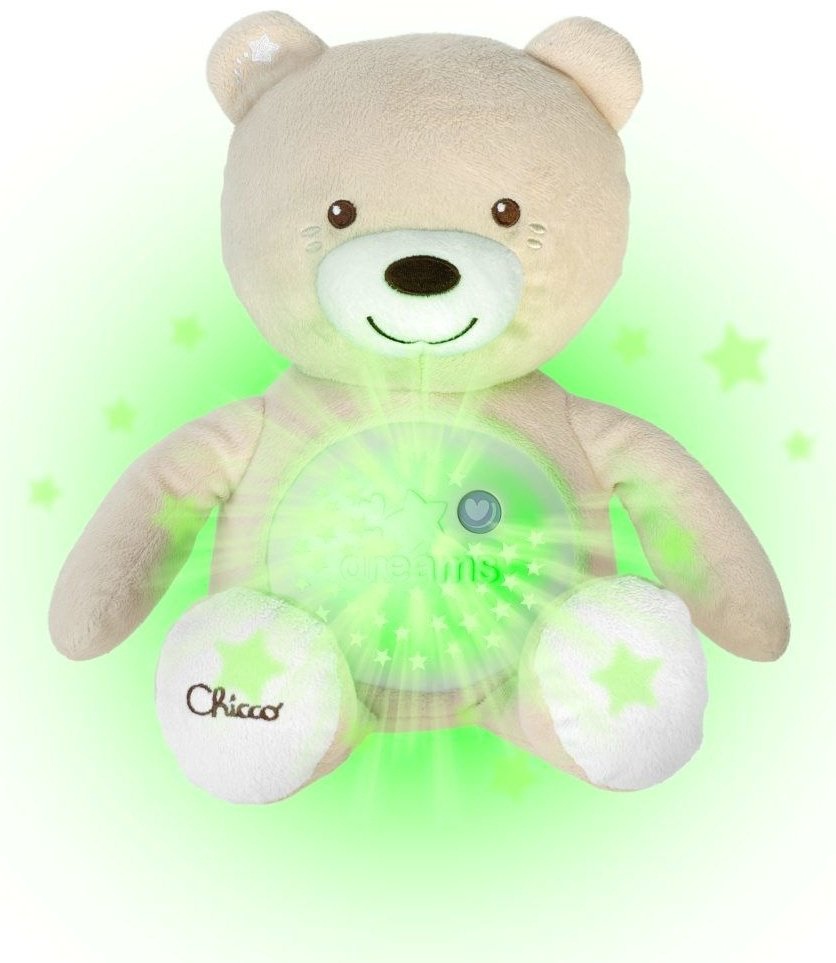 Chicco ночник Мишка, ткань, пластик купить,NaN