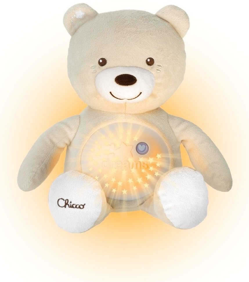 Chicco ночник Мишка, ткань, пластик купить,0