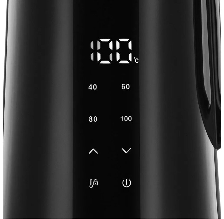 Электрочайник Kitfort KT-6703 черный, стальной