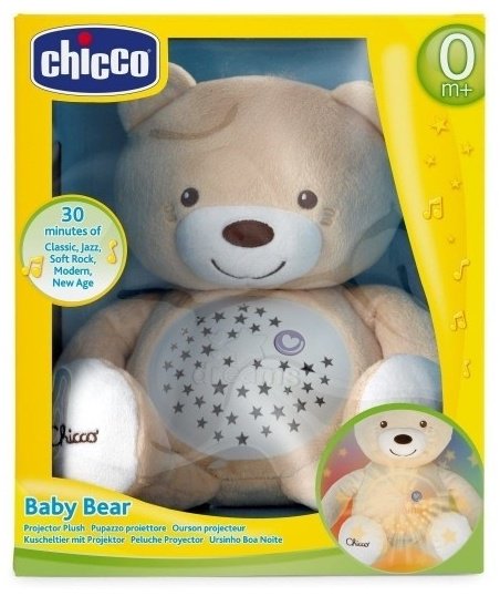 Chicco ночник Мишка, ткань, пластик купить,0