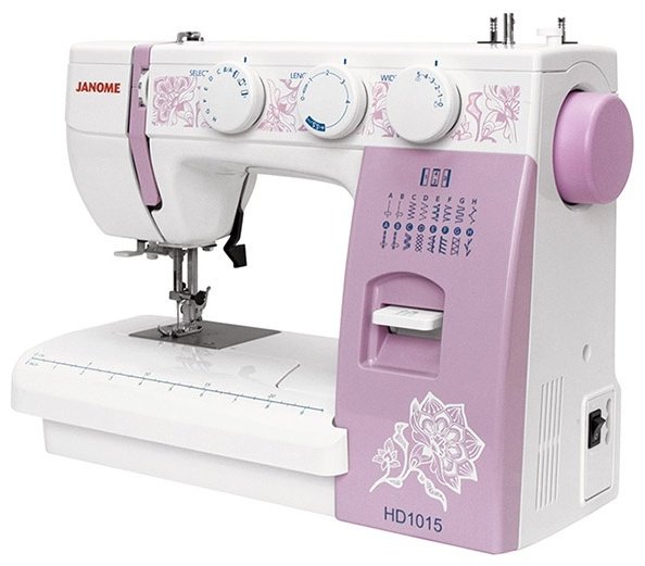 Швейная машина Janome HomeDecor 1015 белый, розовый - ForteMarket Швейная машина Janome HomeDecor 1015 белый, розовый купить,0