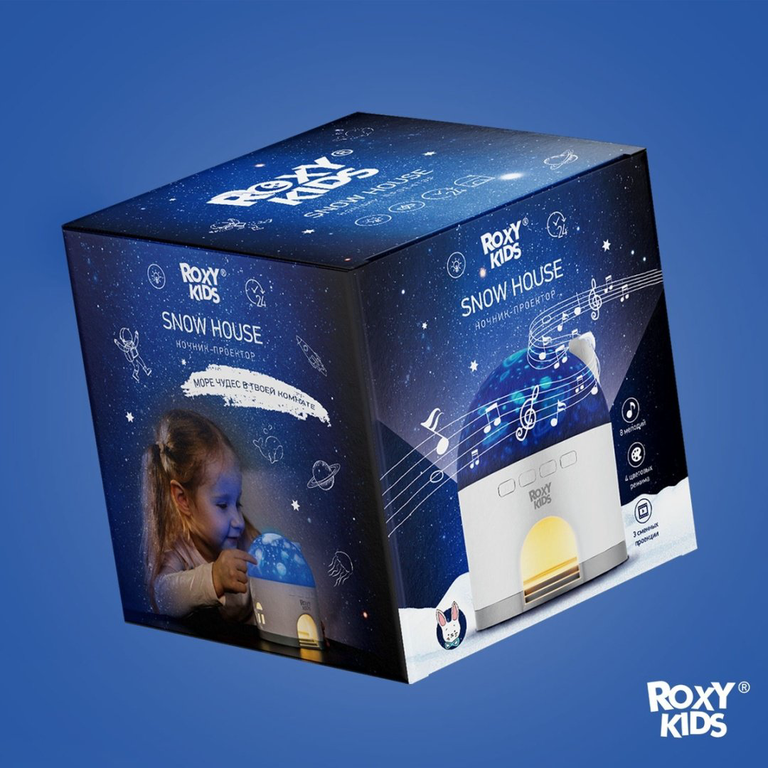 ROXY-KIDS ночник-проектор RSNW-001-W, пластик купить,NaN