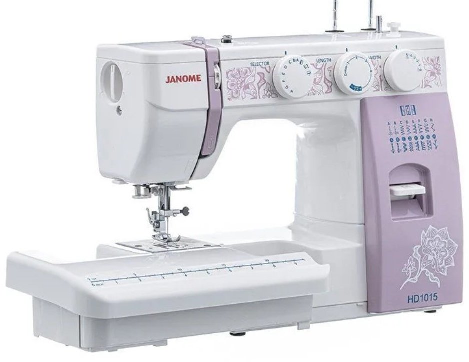 Швейная машина Janome HomeDecor 1015 белый, розовый - ForteMarket Швейная машина Janome HomeDecor 1015 белый, розовый купить,0