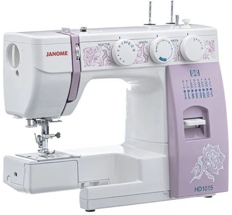 Швейная машина Janome HomeDecor 1015 белый, розовый - ForteMarket Швейная машина Janome HomeDecor 1015 белый, розовый купить,0