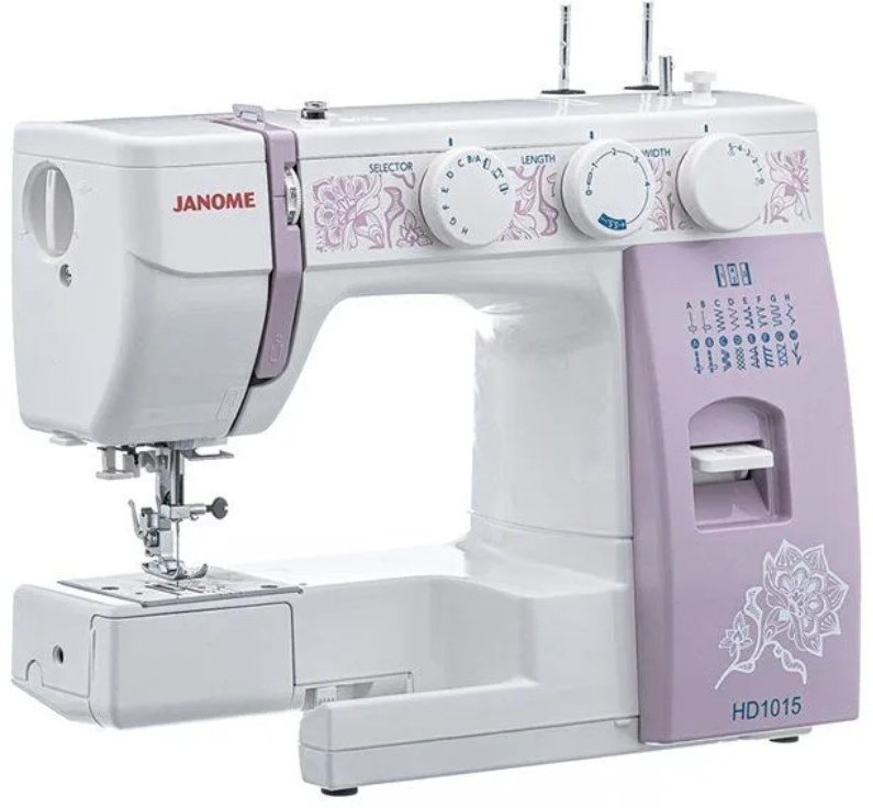 Швейная машина Janome HomeDecor 1015 белый, розовый - ForteMarket Швейная машина Janome HomeDecor 1015 белый, розовый купить,159578