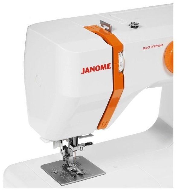 Швейная машина Janome Juno 5025 S белый, оранжевый - ForteMarket Швейная машина Janome Juno 5025 S белый, оранжевый купить,0