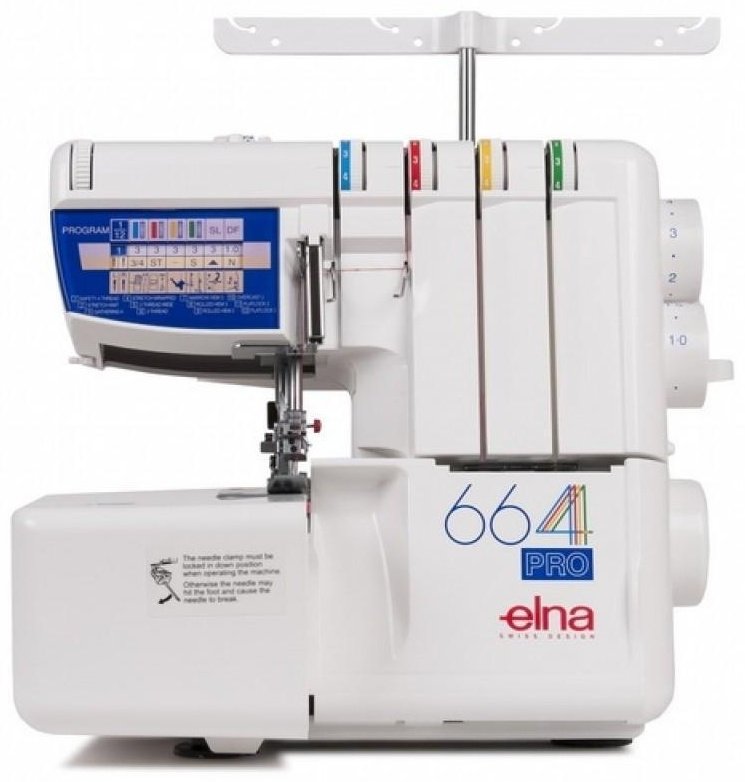Оверлок Elna 664 Pro белый, синий
