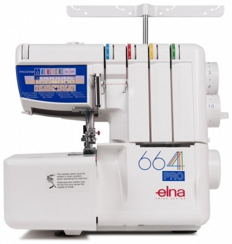 Оверлок Elna 664 Pro белый, синий купить,258450
