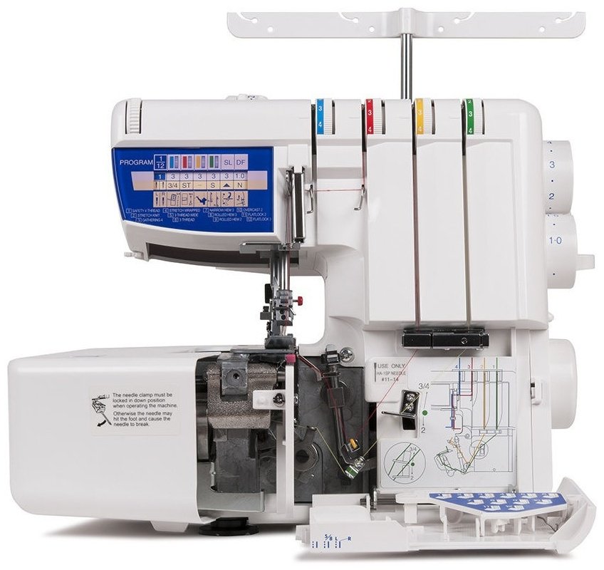 Оверлок Elna 664 Pro белый, синий - ForteMarket Оверлок Elna 664 Pro белый, синий купить,0