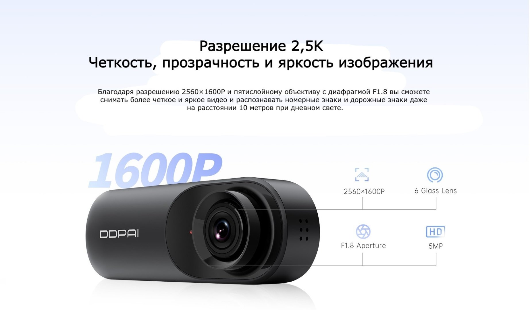 Видеорегистратор DDPAI Dash Cam N3 Pro GPS черный купить,NaN